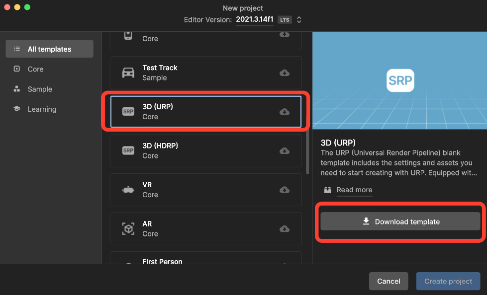 Figure 1.7 – Creating a new project