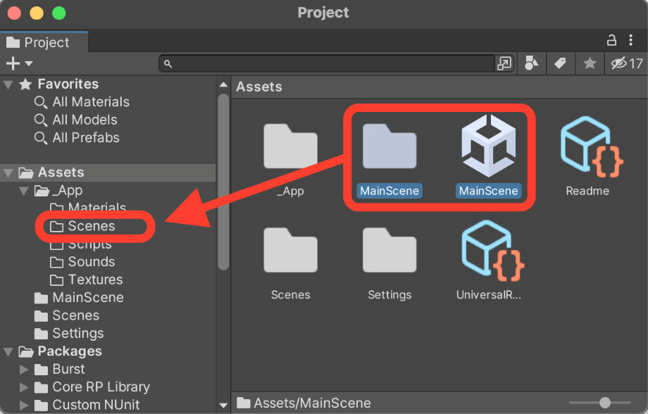 Figure 1.21 – Reorganizing our assets