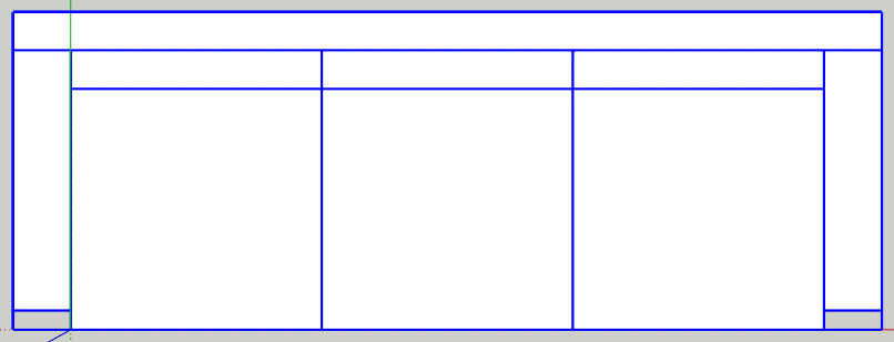 Figure 1.20: The completed and grouped sofa