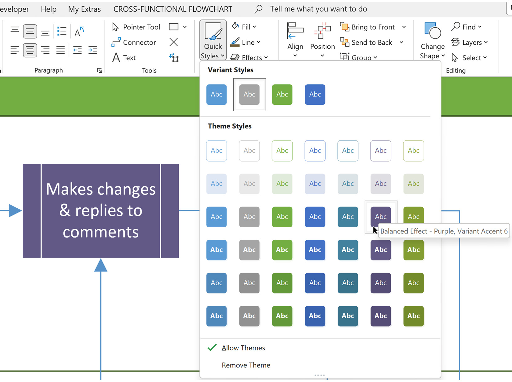 Figure 7.7 – Quick Styles