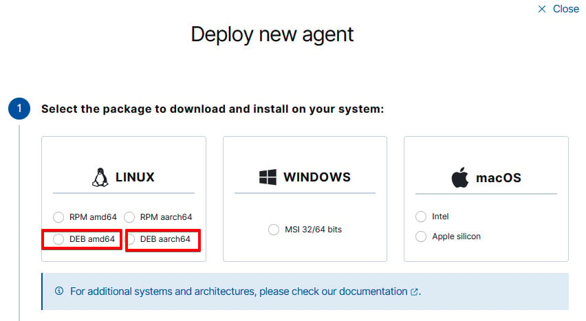 Figure 1.9 – Deploying a new agent