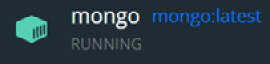 Figure 1.6 – The Docker Desktop vision of the MongoDB container running