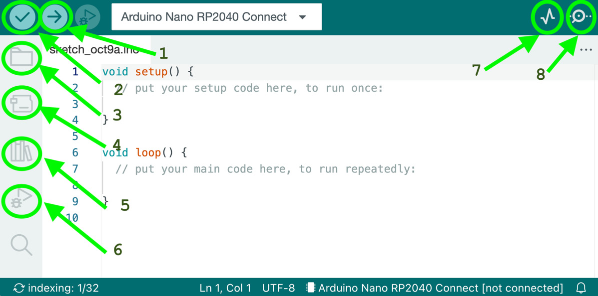 Figure 1.3 –  The Arduino Desktop IDE