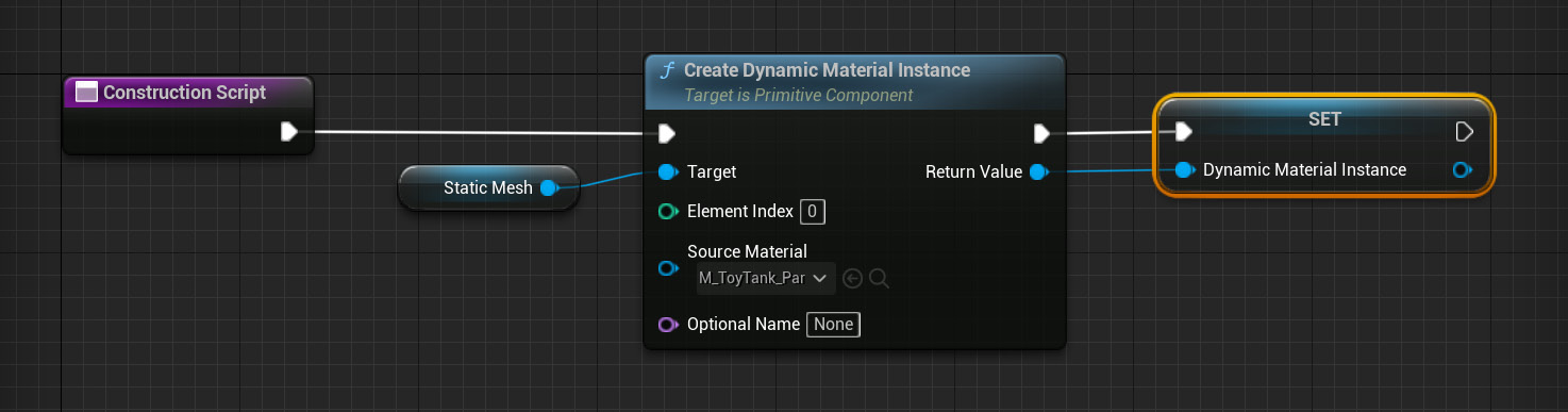 Figure 2.12 – The composition of the Construction Script node