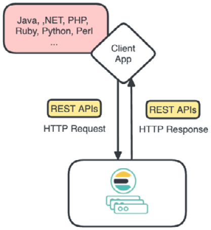 Figure 2.2 – Elasticsearch’s client request and response flow