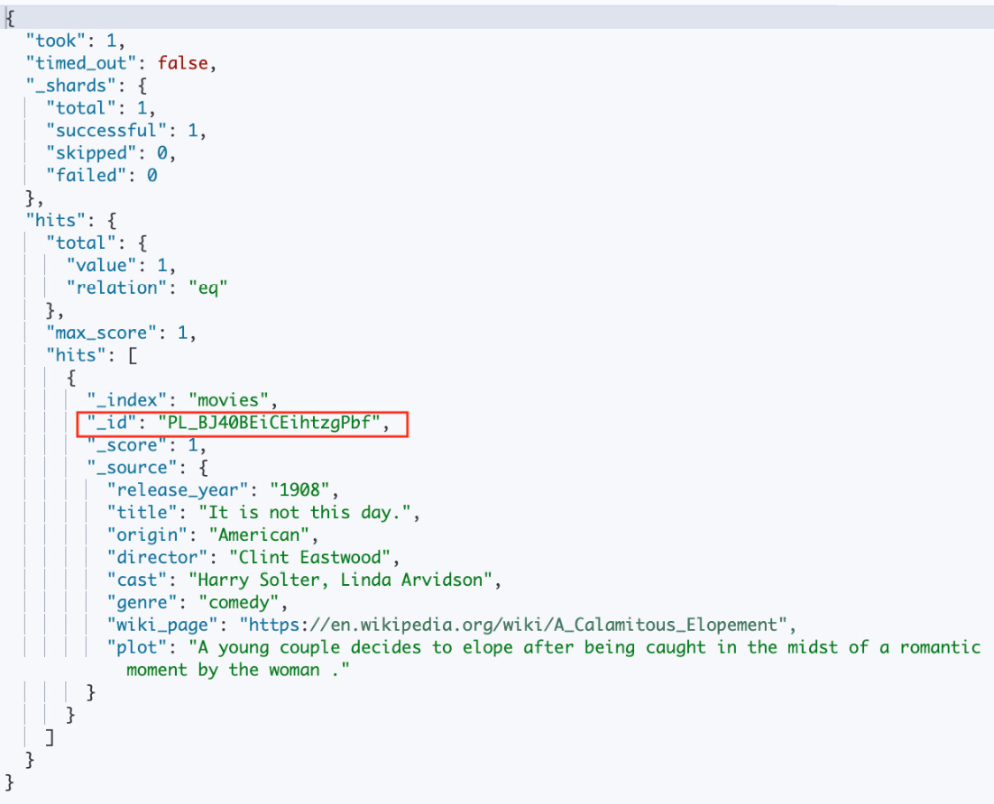 Figure 2.7 – Checking the document ID