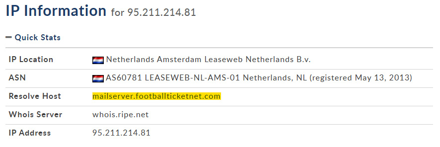 Figure 1.10 – The 95.211.214.81 Whois record