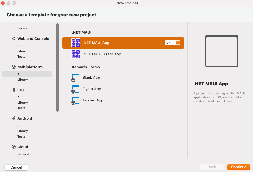 Figure 7.2 – New project﻿