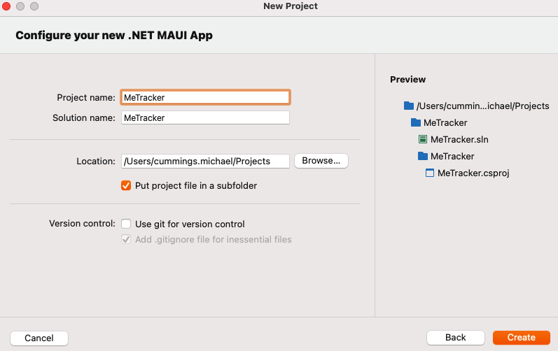 Figure 7.4 – Naming the new app﻿