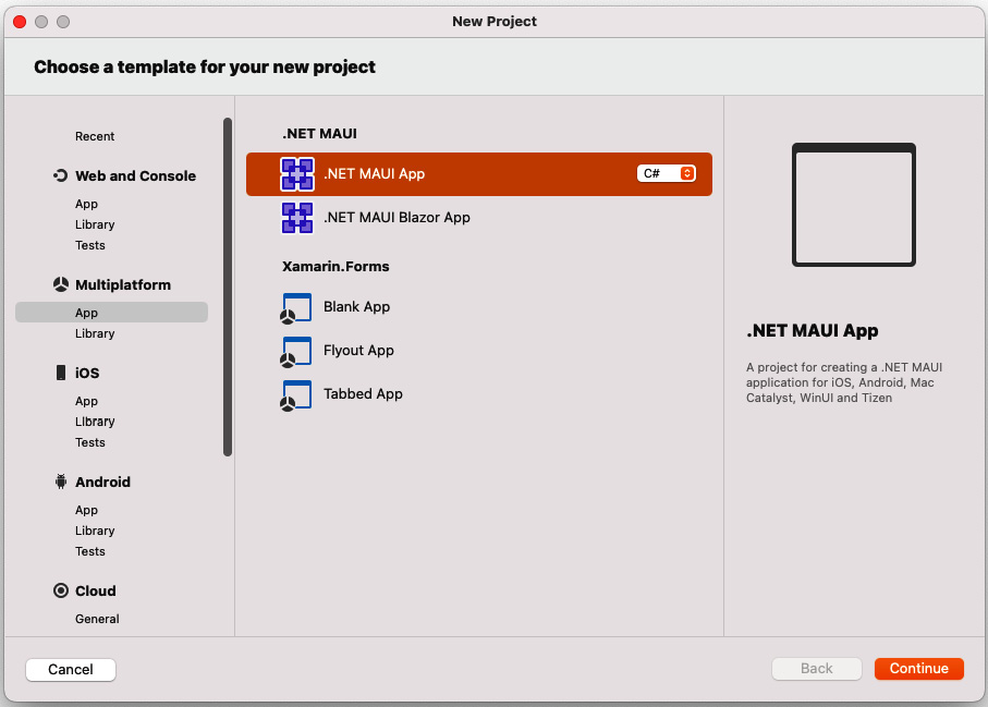 Figure 8.2 – New project 