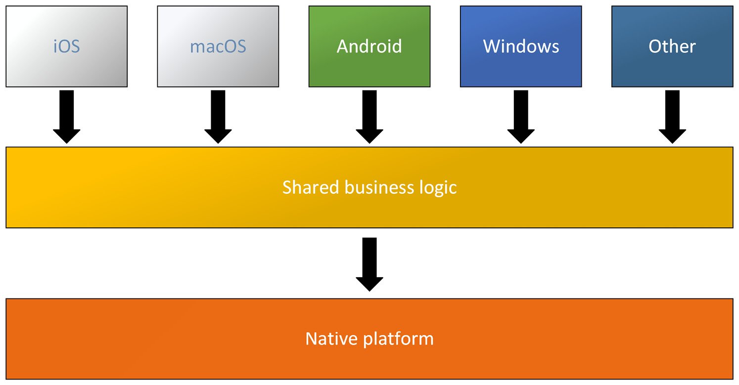 Figure 1.1 – .NET MAUI code sharing