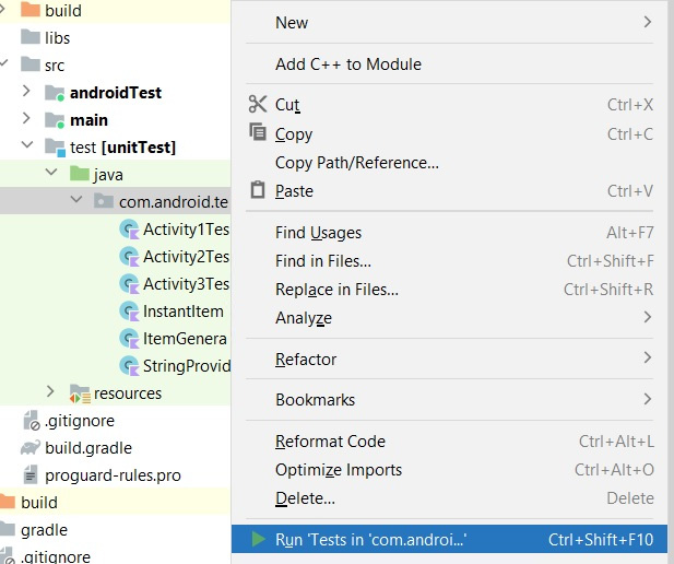 Figure 10.2 – Running a group of tests