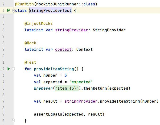 Figure 10.3 – Icons for running individual tests