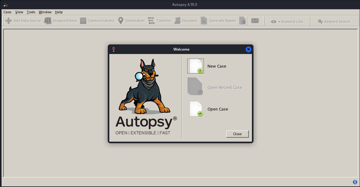 Figure 13.8 – Creating a new case in Autopsy