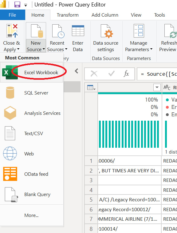 Figure 1.7 – Excel Workbook is a new source of data