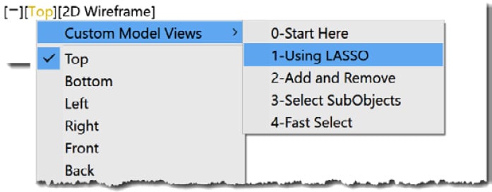 Figure 2.6: Custom Model Views | 1-Using Lasso