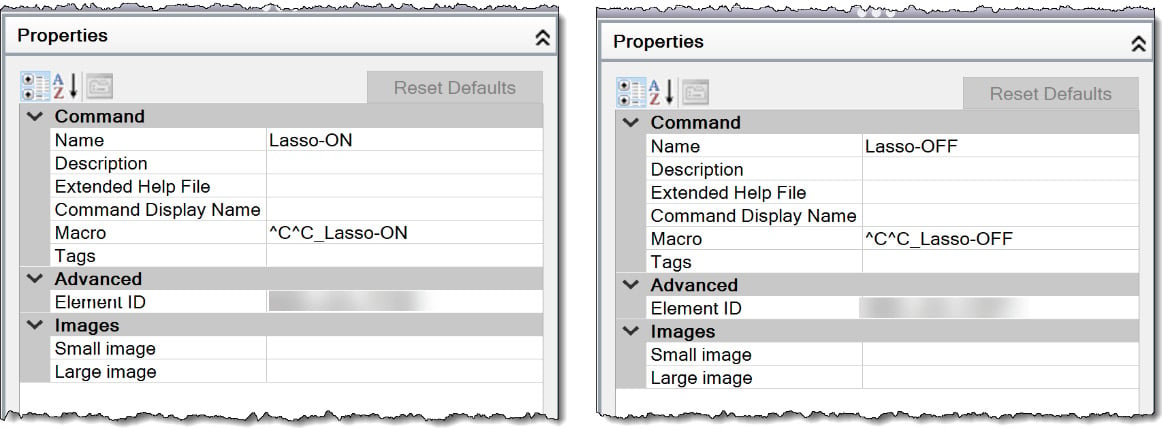 Figure 2.10: Custom commands-CUI