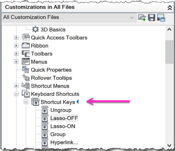 Figure 2.11: Drag-and-drop to Shortcut Key