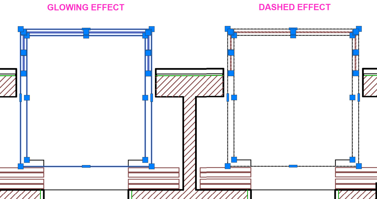 Figure 2.15: Glowing selection effect