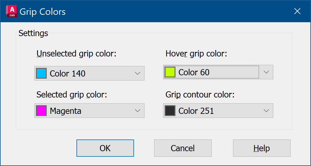 Figure 2.23: Grip colors