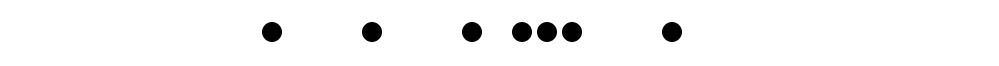 Figure 1.8 – Dots with positions driven by the data. Code: HelloWorld/4-binding-data.html
