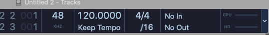 Figure 5.1: Logic Pro LCD Display