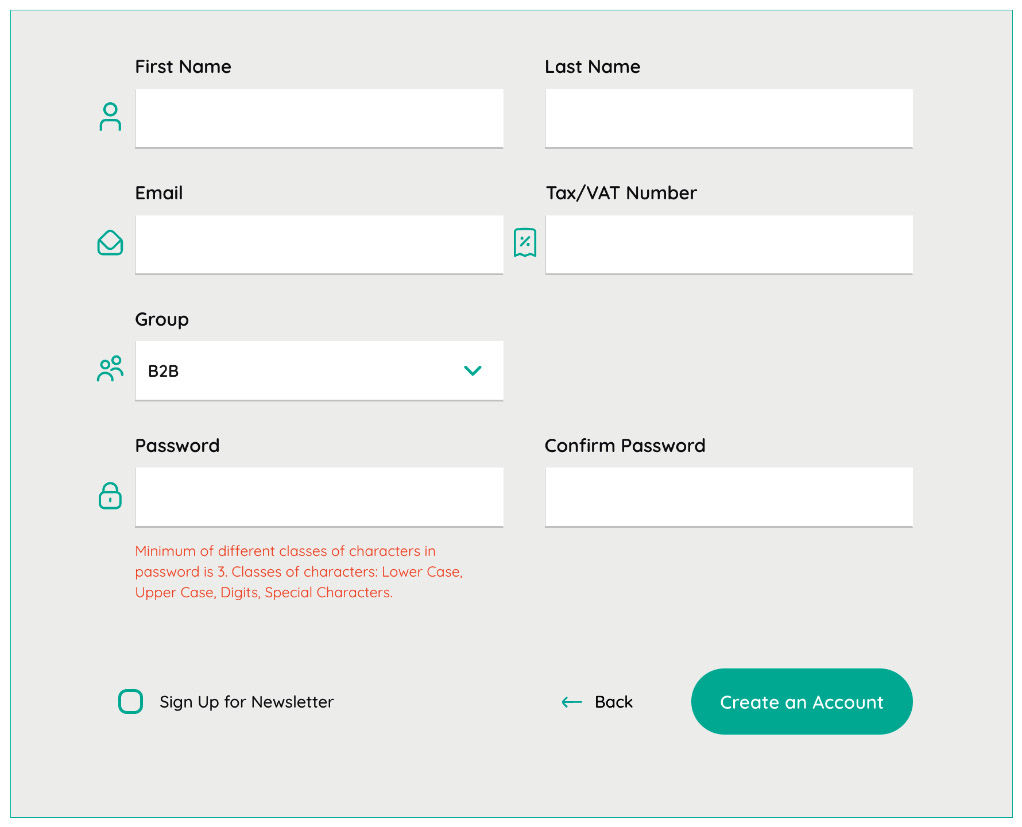 Figure 6.5 – New registration form