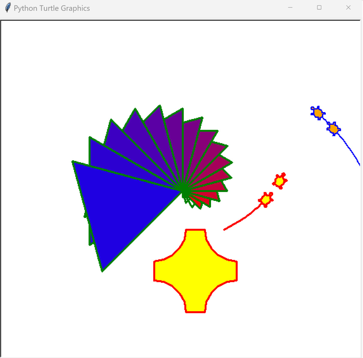 Figure 1.24 – The output of the Python Turtle graphics library