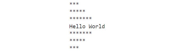 Figure 1.8: Output of the hello world program
