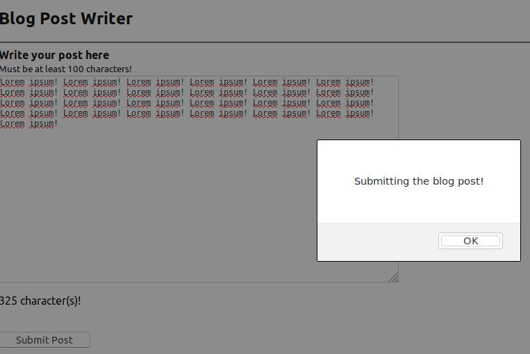 Figure 2.14: Blog Post 
