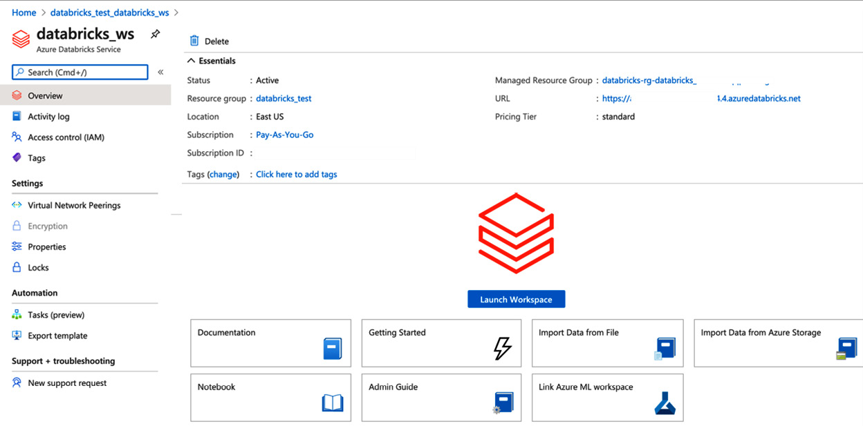 读书笔记《distributed-data-systems-with-azure-databricks》第2章创建Azure数据库工作区