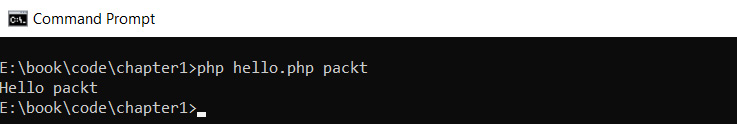 Figure 1.4: Printing output to the console