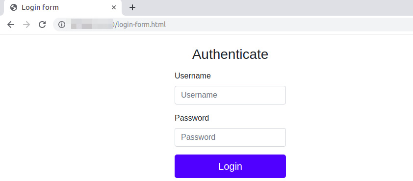 Figure 1.11: The login page