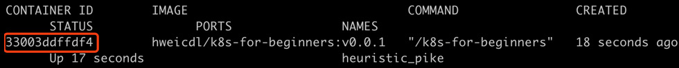 Figure 1.22: Getting a list of all of the running containers