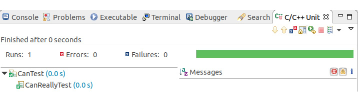 Figure 1.30: Run results of the unit test
