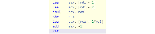 Figure 8.10: Assembly code with the new compiler
