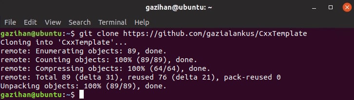 Figure 1.2: Checking out the sample project from GitHub
