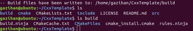 Figure 1.4: Files in the build folder
