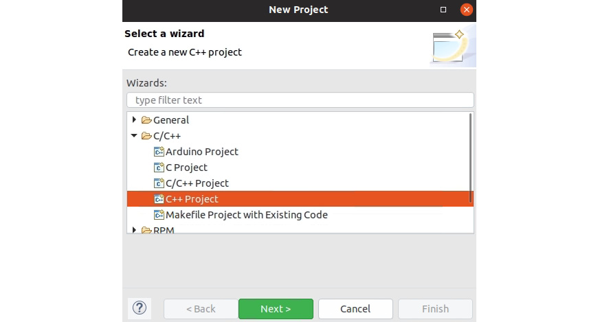 Figure 1.8: New Project dialog box
