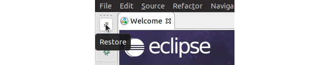 Figure 1.10: The Restore button
