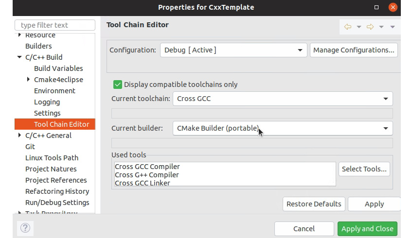 Figure 1.11: Project properties
