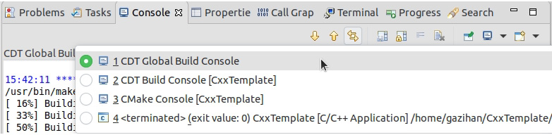 Figure 1.22: Viewing the correct console output
