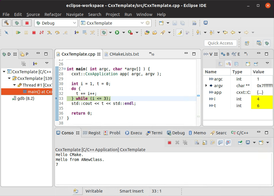 Figure 1.48: Stepping over the code