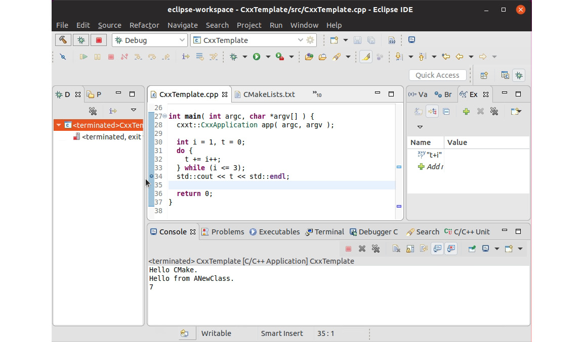 Figure 1.53: Working with breakpoints