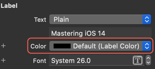 Figure 2.8 – Label properties
