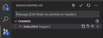 Figure 1.15 – Changes made to Git
