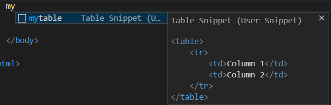 Figure 1.41 – Calling the custom HTML code snippet created earlier

