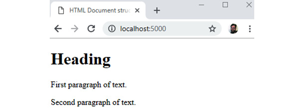 Figure 1.9: HTML rendered in the Google Chrome web browser