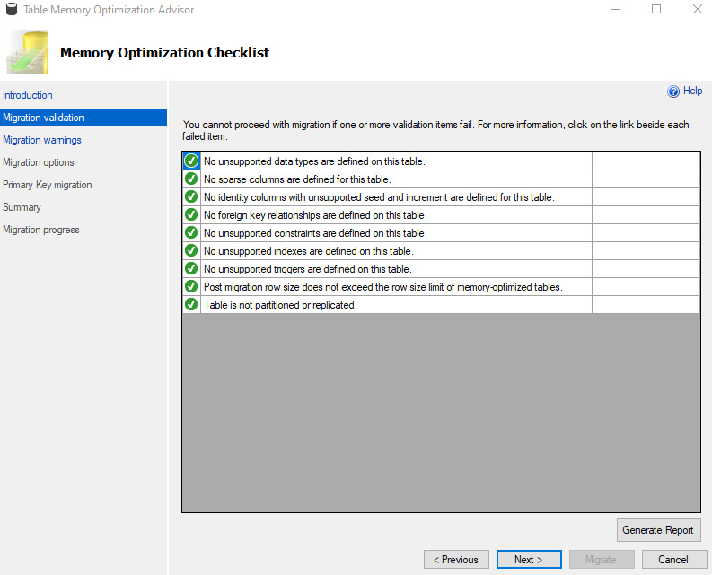 Figure 1.7: Memory Optimization Checklist
