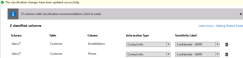 Figure 2.22: Classification confirmation

